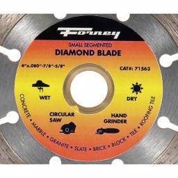 Forney 4 in. Segmented Diamond Cut-Off Blade for Concrete and Masonry thumbnail 2