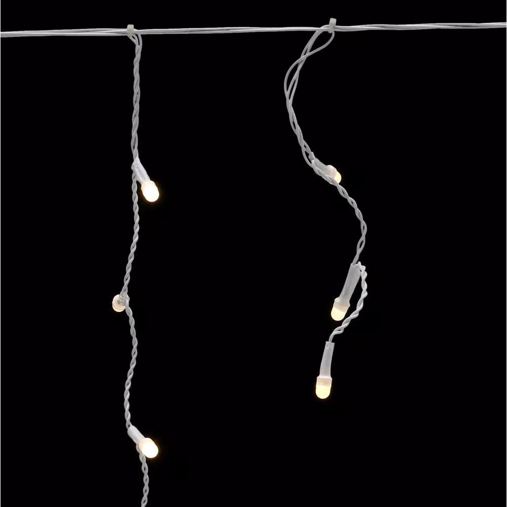 Novolink 200 LED Mini Globe Warm White Icicle String Lights with Wireless Smart App Control