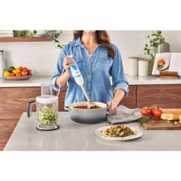 Braun MultiQuick 21-Speed White Spiralizer and Hand Blender Set with 5-Cup Chopper and Blender thumbnail 4