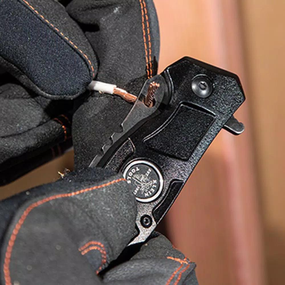 Klein Tools Electrician's Pocket Knife with Stainless Steel Drop Point Blade