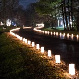 LUMABASE Luminaria Kit - 100 Flame Resistant White Paper Bags and Extended Burn Tea Light Candles thumbnail 2