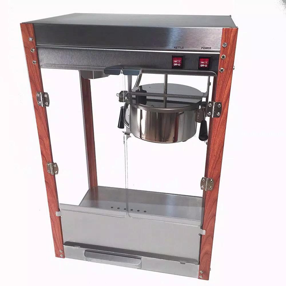 Paragon 1971 Pastime Pop 8 oz. Commercial Popcorn Machine with Faux Wood Corner Posts