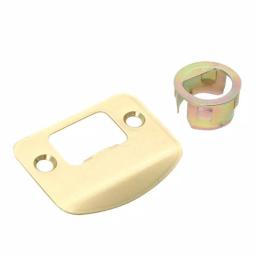 Defiant Scroll Polished Brass Privacy Lever Set for Bedroom and Bathroom Doors thumbnail 8