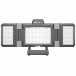 RIDGID 18V Hybrid Folding Panel LED Work Light Kit with 2.0 Ah Battery and Charger thumbnail 4