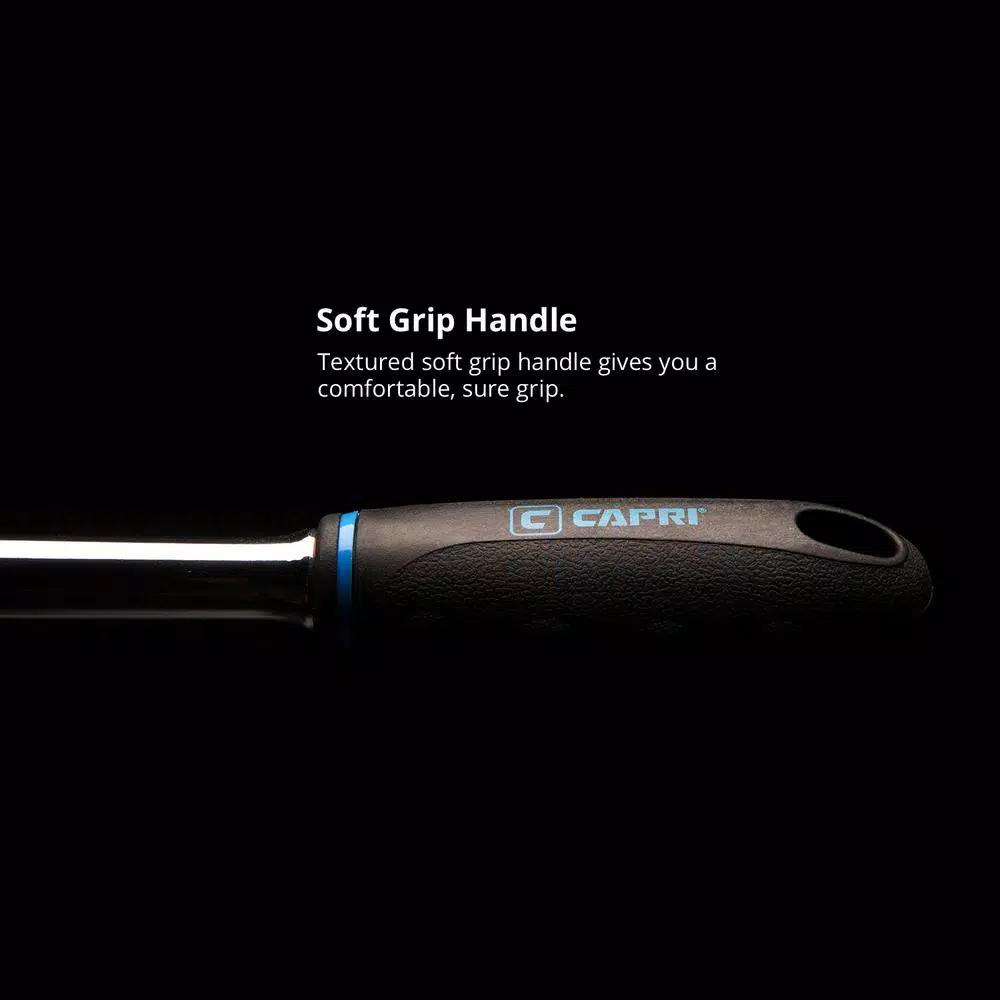Capri Tools 3/8 in. Drive 12 in. Breaker Bar with Textured Soft Grip Handle