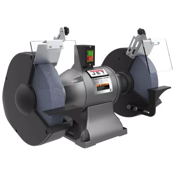 Jet 12 in. 2 HP Industrial Bench Grinder, 1800 rpm, 12 A