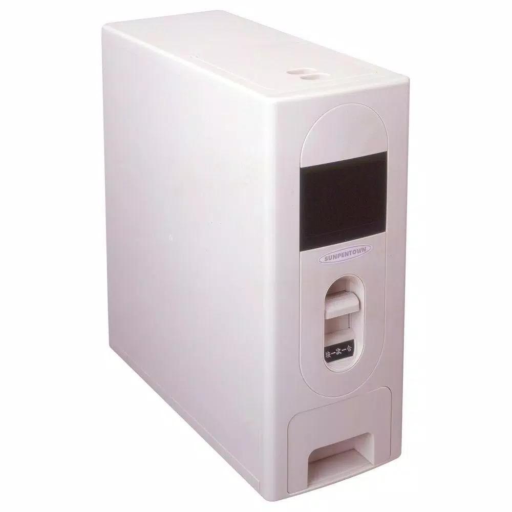 SPT 22 lb. Capacity Rice Dispenser with 1-Cup One-Touch Operation, White
