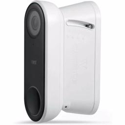 Wasserstein Adjustable Vertical Wall Mount Kit for Google Nest Hello Video Doorbell, White thumbnail 1