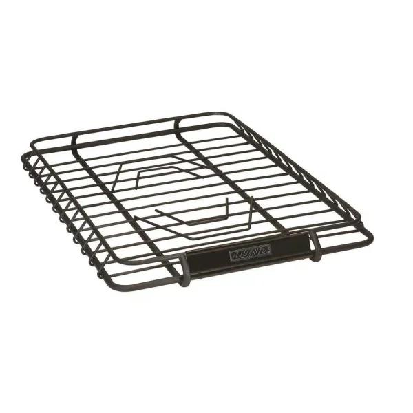 Lund Steel Roof Rack Cargo Basket - Large Capacity Powder Coated Cargo Carrier, Black