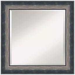 Amanti Art Quicksilver Scoop 25.75 in. x 25.75 in. Square Bathroom Vanity Wall Mirror, Silver thumbnail 1