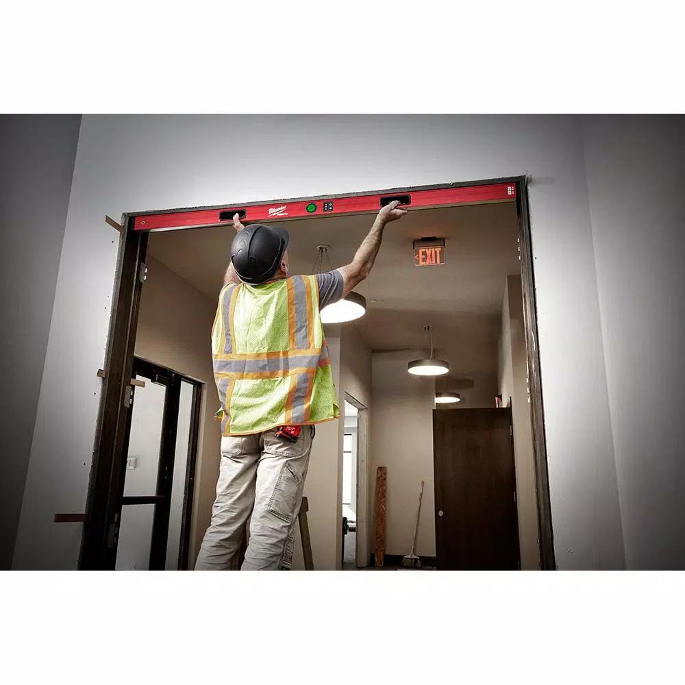 Milwaukee 72 in. Redstick Digital Box Level with Pinpoint Technology & 700 Lumen LED Flashlight Kit