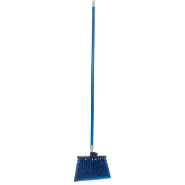 Carlisle Sparta Spectrum Duo-Sweep 12 in. Blue Polypropylene Angle Broom with 48 in. Fiberglass Handle