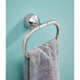 MOEN Idora Press and Mark Chrome Towel Ring - Wall Mount Hand Towel Holder thumbnail 2