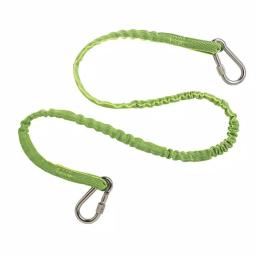 Ergodyne Squids 3111 Dual Locking Carabiner Tool Lanyard, Lime, 15 lb. Capacity thumbnail 1
