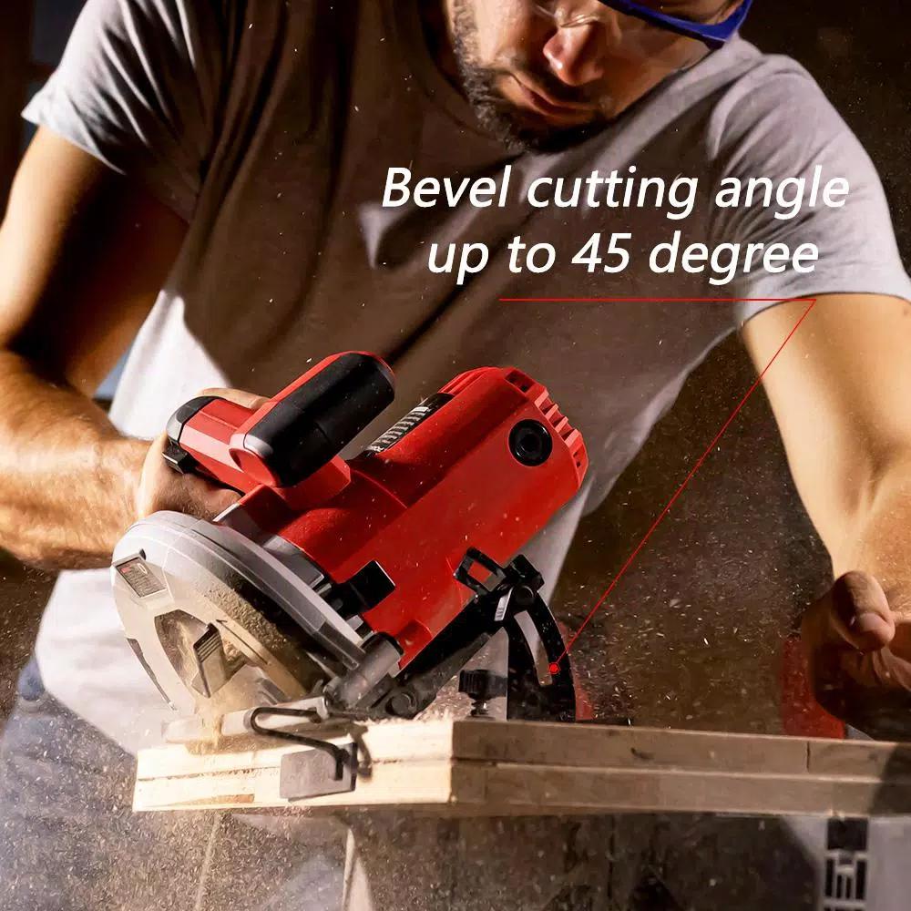 PowerSmart 7-1/4 in. 14 Amp Corded Electric Circular Saw with 5,800 RPM