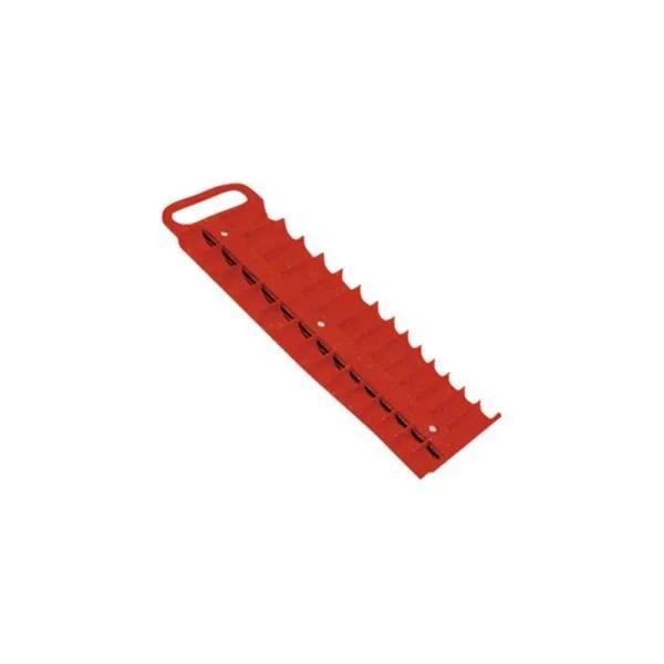 Lisle 3/8 in. Drive Red Magnetic Socket Holder for 28 Sockets
