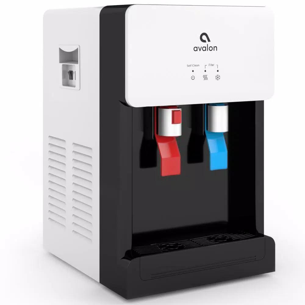 Avalon Countertop Bottleless Water Cooler Dispenser, Hot & Cold, Self-Cleaning Ozone, White
