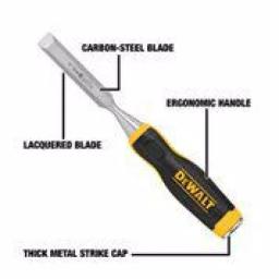 DEWALT 5/8 in. Wood Chisel with Carbon Steel Blade thumbnail 5