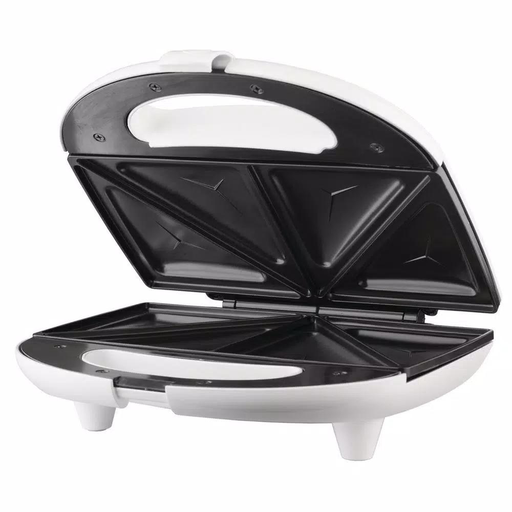 Brentwood Appliances TS-240B 750-Watt Dual Sandwich Maker, Nonstick, White