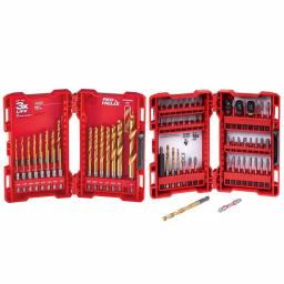 Milwaukee SHOCKWAVE Impact Duty Titanium Drill Bit & Driver Bit Set, 73-Piece thumbnail 1