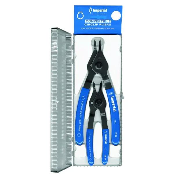 Imperial Convertible Snap-Ring Pliers Set, 2-Piece, 3/8 in. to 2 in.