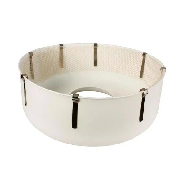 Paragon White Plastic Cotton Candy Machine Bowl with Netting and Metal Clips