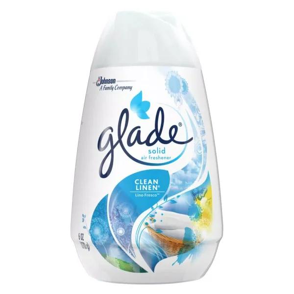 Glade Clean Linen Solid Air Freshener, 6 oz. (Case of 12)