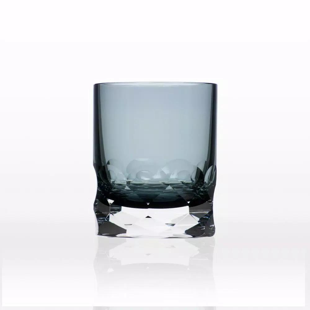Rolf Glass Vienna 7 oz. Smoke Blue Old-Fashioned Glass Set (Set of 2)