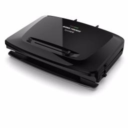 George Foreman Rapid Grill Series 8-Serving Electric Indoor Grill and Panini Press, Black thumbnail 1