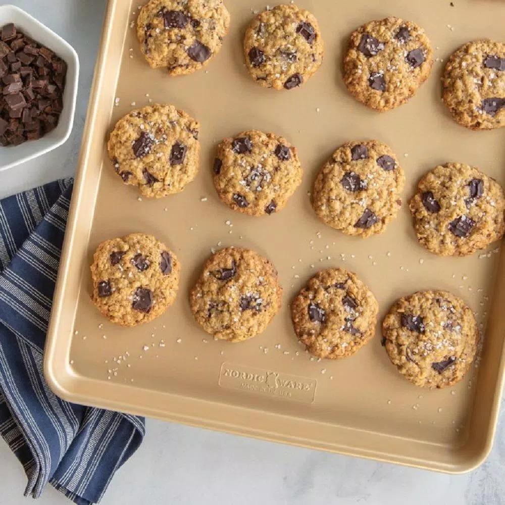 Nordic Ware Naturals Nonstick Big Sheet Baking Pan, Extra Large Aluminum Cookie Sheet