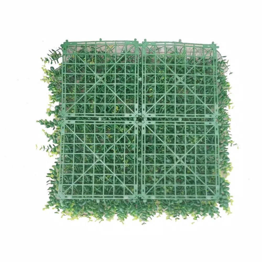 Ejoy GorgeousHome Artificial Ficus Boxwood Hedge Greenery Panels, 20 in. x 20 in. (12-Pack)