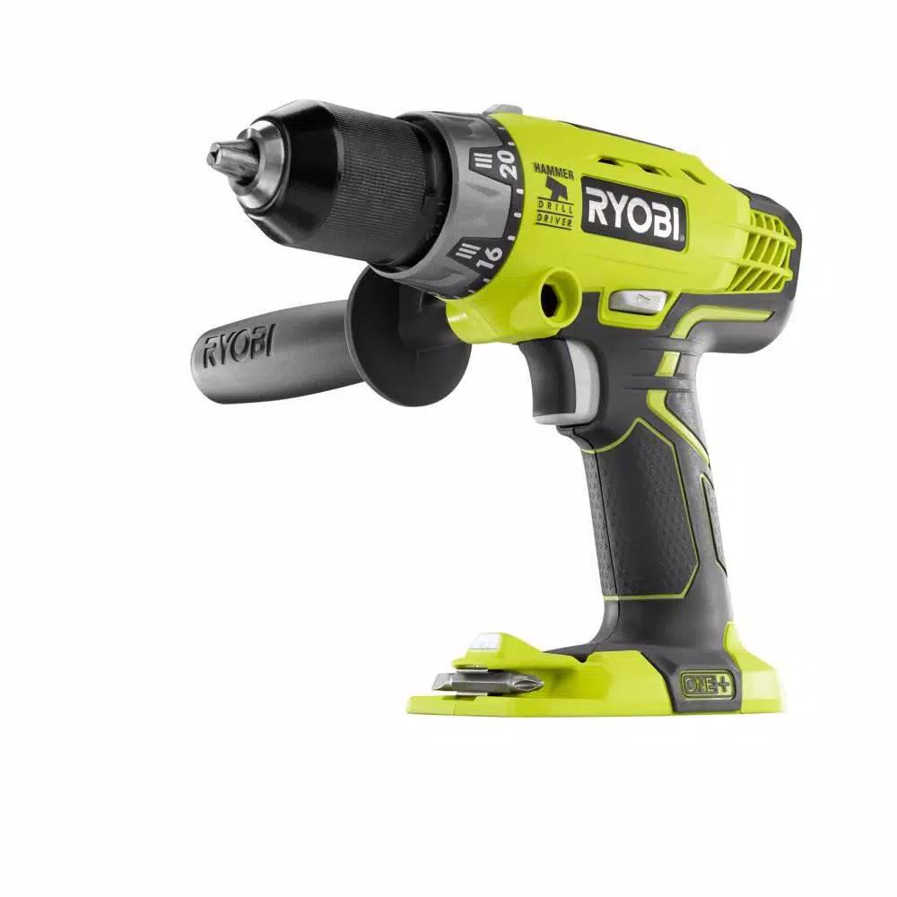RYOBI 18V ONE+ 1/2 in. Cordless Hammer Drill/Driver Kit with 1.5 Ah Battery