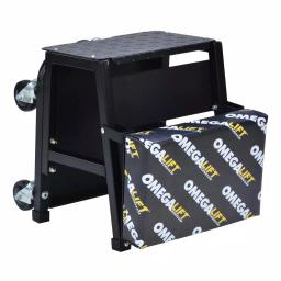 Omega Lift 2-in-1 Mechanics Creeper Seat and Step Stool with Reinforced Steel Frame thumbnail 1