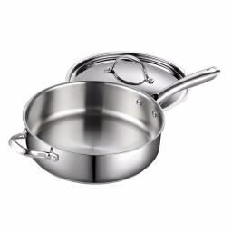Cooks Standard 5 Qt. Stainless Steel Saute Pan with Lid thumbnail 3