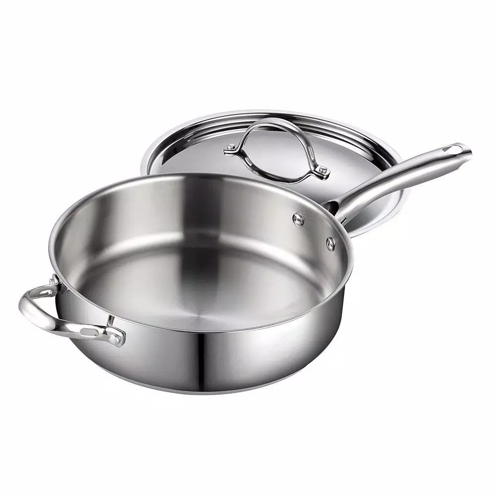 Cooks Standard 5 Qt. Stainless Steel Saute Pan with Lid