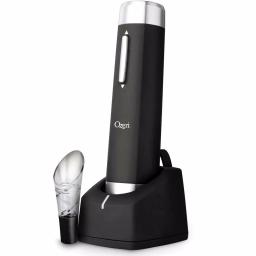 Ozeri Prestige Electric Wine Bottle Opener Set with Recharging Stand, Aerating Pourer and Foil Cutter thumbnail 1