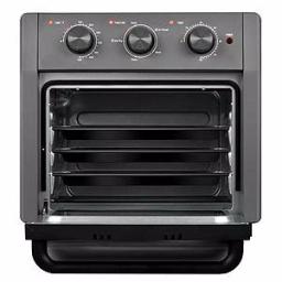 Boyel Living 19 Qt. Air Fryer Toaster Oven with Air Fry, Roast, Toast, Broil, Bake Functions - Sandy Grey thumbnail 4