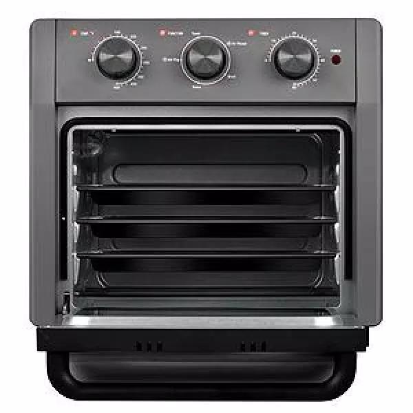 Boyel Living 19 Qt. Air Fryer Toaster Oven with Air Fry, Roast, Toast, Broil, Bake Functions - Sandy Grey