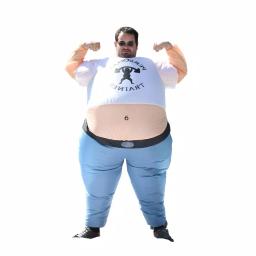 ALEKO's Inflatable Pot Belly Personal Trainer Adult Halloween Costume - Unisex One Size thumbnail 1