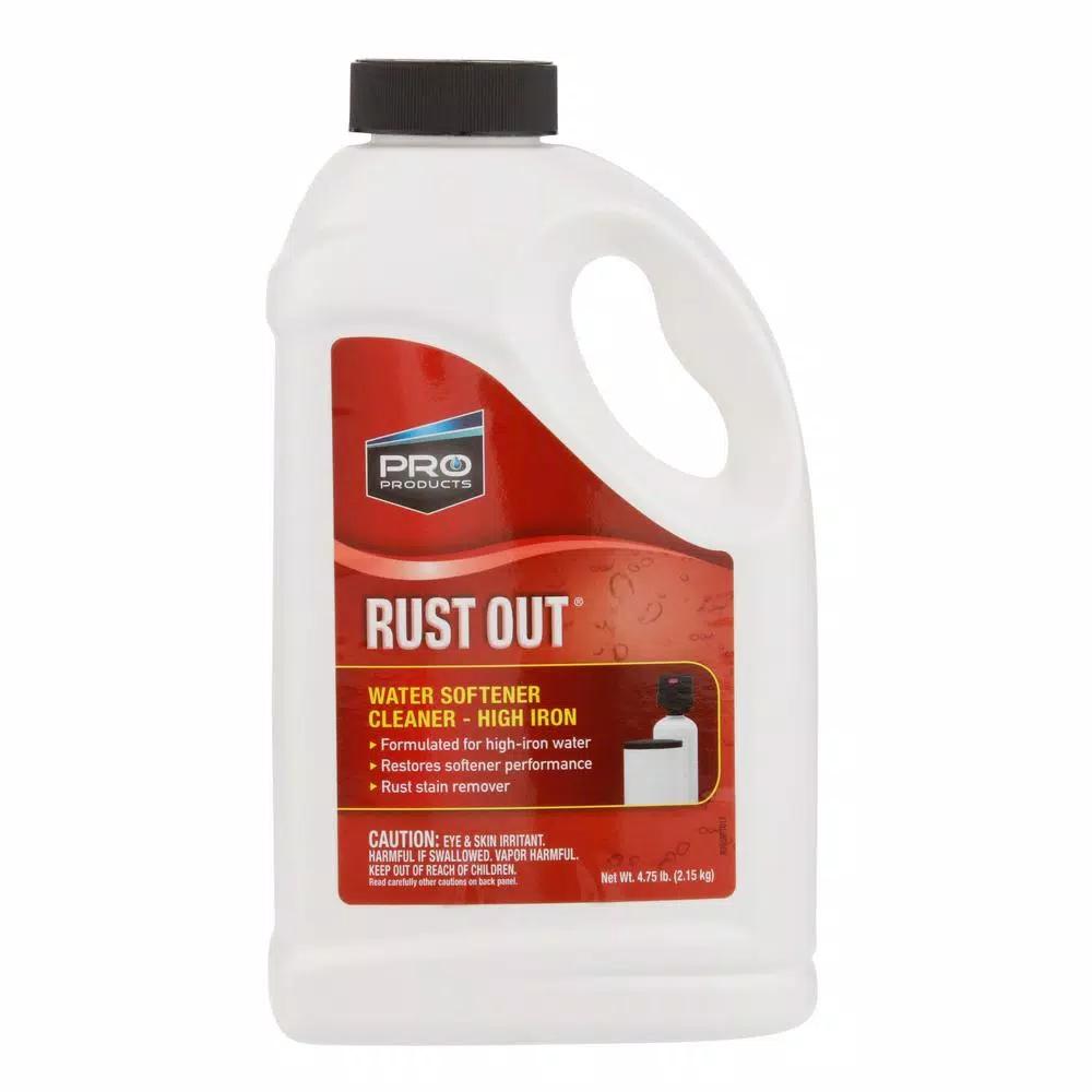 Pro Products Rust Out Rust Remover, 76 oz. Heavy Duty Iron and Rust Cleaner for Water Softeners and Household Surfaces