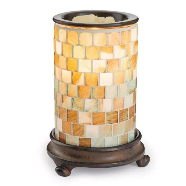 Candle Warmers Etc 8.8 in. Sea Glass Illumination Fragrance Warmer - Coastal Style Wax Melt Burner