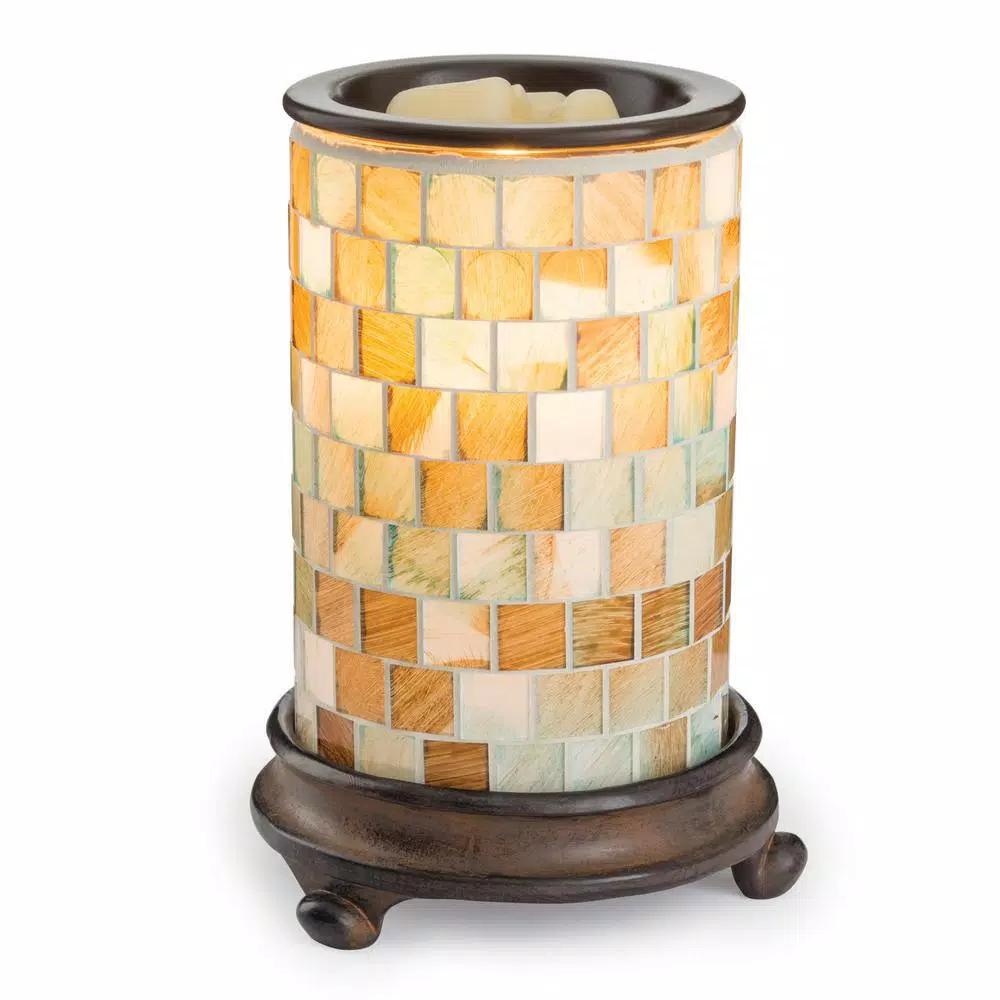 Candle Warmers Etc 8.8 in. Sea Glass Illumination Fragrance Warmer - Coastal Style Wax Melt Burner