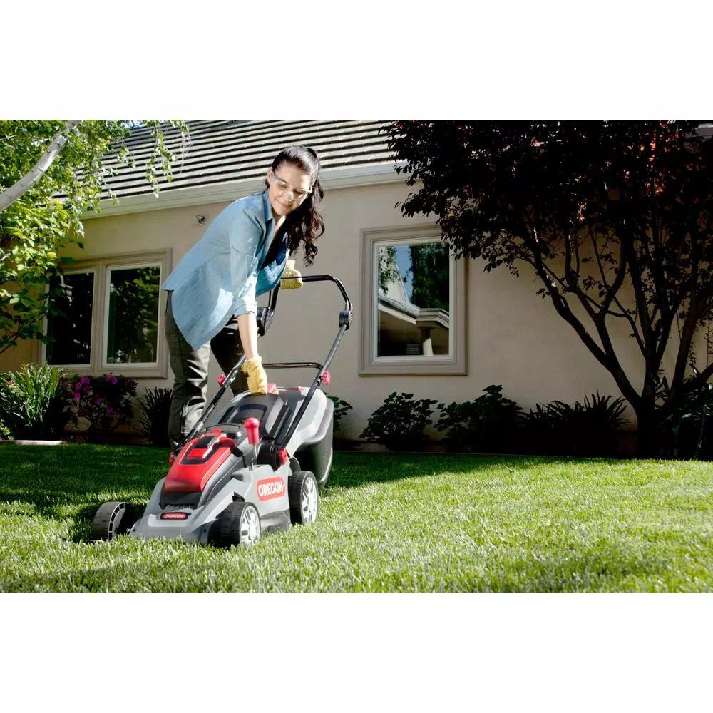 Oregon 40V Brushless Lithium-Ion Cordless Walk Behind Push Lawn Mower, 16 in. Cutting Width (Tool Only)