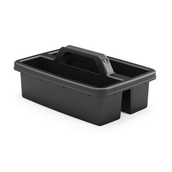 Suncast Commercial Carry Caddy for Housekeeping Carts, Black Resin Organizer