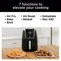 Ninja Air Fryer Max XL 5.5 Qt. Grey, MaxCrisp Technology thumbnail 3