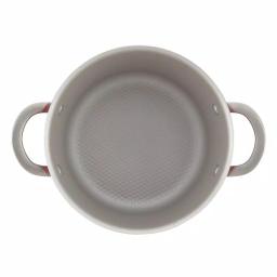 Ayesha Curry Ayesha Home Collection 4.5 Qt. Porcelain Enamel Nonstick Covered Saucepot - Sienna Red thumbnail 2