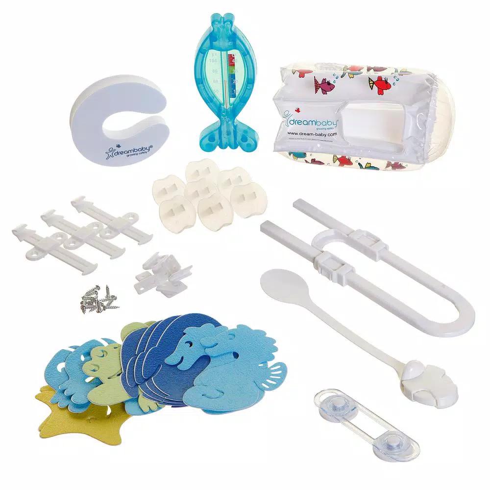 Dreambaby 28-Piece Bathroom Safety Kit - Baby Proofing Starter Set