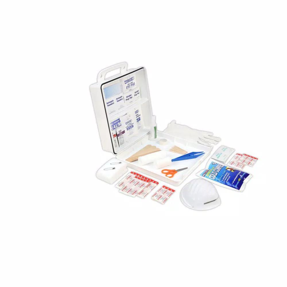 Rapid Care 233-Piece 50 Person OSHA/ANSI Compliant Poly First Aid Kit