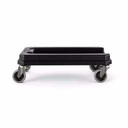 Suncast Commercial Slim Resin Trash Can Dolly thumbnail 3