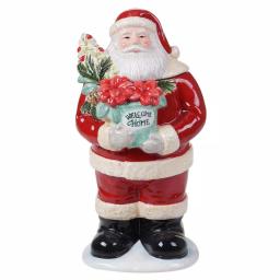 Certified International A Christmas Story 3D Santa Cookie Jar, 56 oz. Multicolored Earthenware thumbnail 1